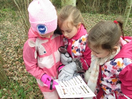Children wrap up warm and embrace the British weather!